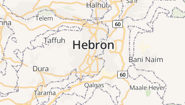 Hebron online kaart