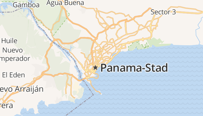 Panama-stad online kaart