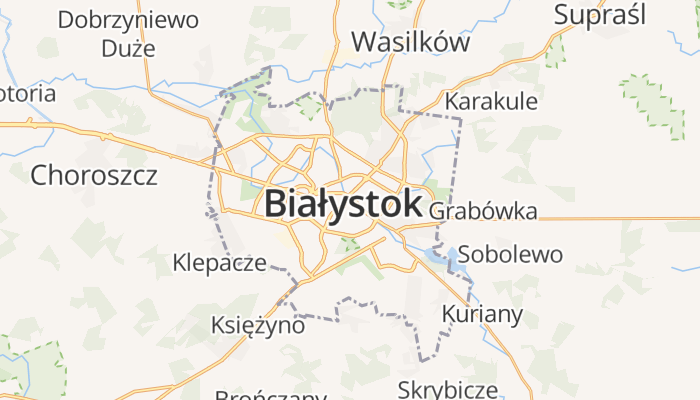 Białystok online kaart