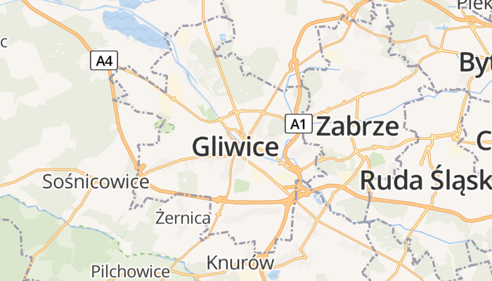 Gliwice online kaart