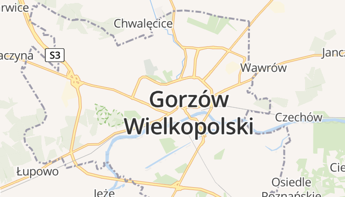 Gorzów Wielkopolski online kaart