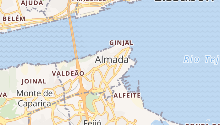 Almada online kaart
