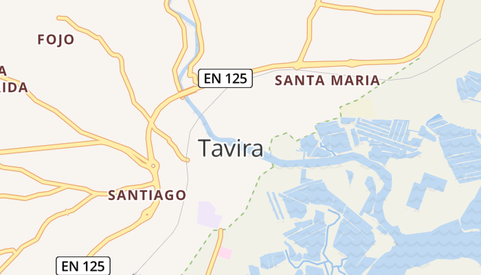 Tavira online kaart