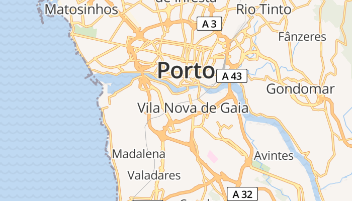 Vila Nova de Gaia online kaart