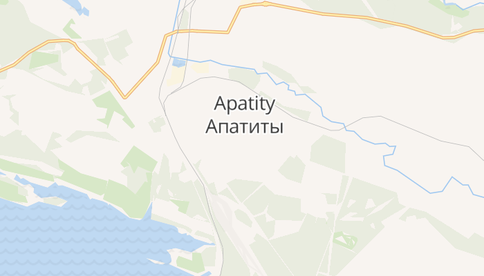 Apatity online kaart