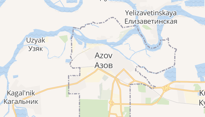 Azov online kaart