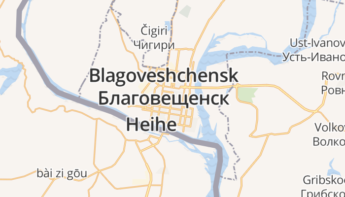 Blagovesjtsjensk online kaart
