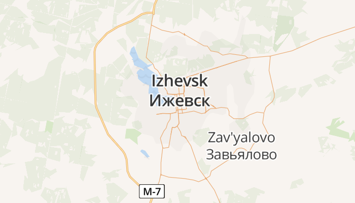 Izjevsk online kaart
