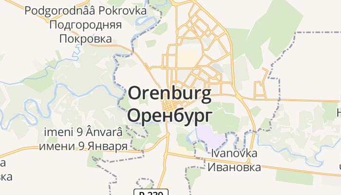 Orenburg online kaart