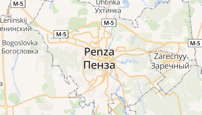 Penza online kaart