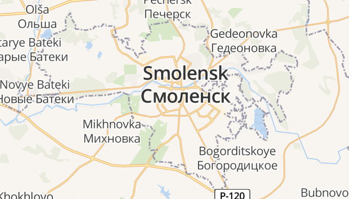 Smolensk online kaart