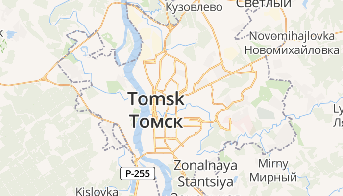Tomsk online kaart
