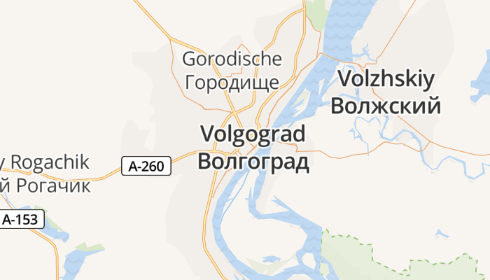 Wolgograd online kaart