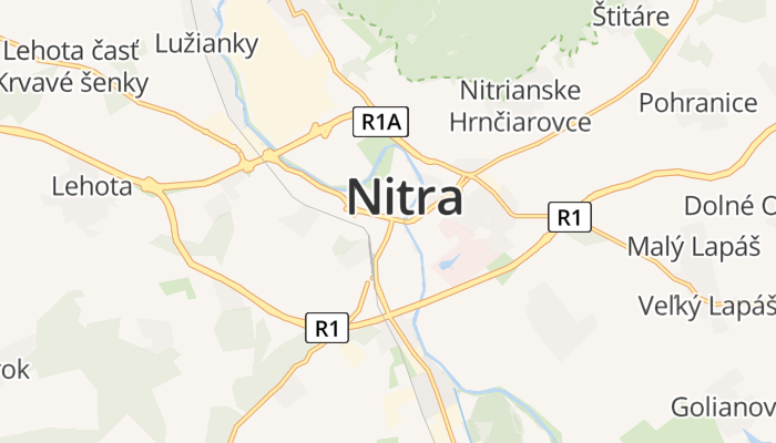 Nitra online kaart