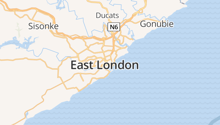 Oos-Londen online kaart