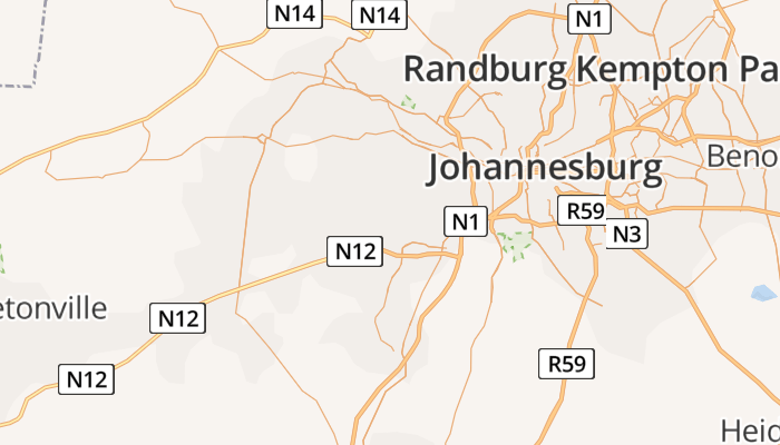 Soweto online kaart