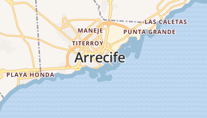 Arrecife online kaart