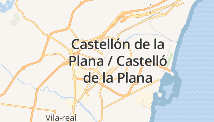 Castellón de la Plana online kaart