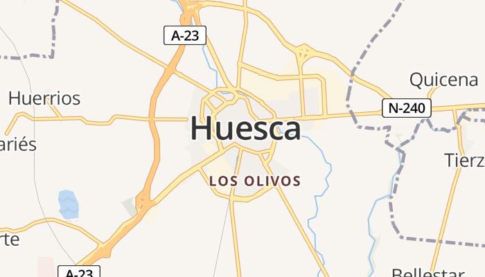 Huesca online kaart