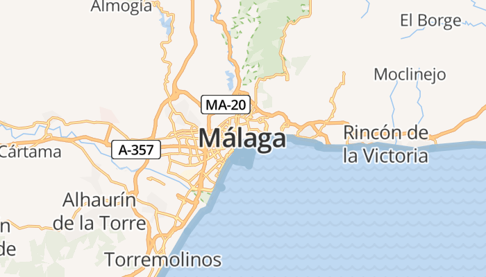 Málaga online kaart