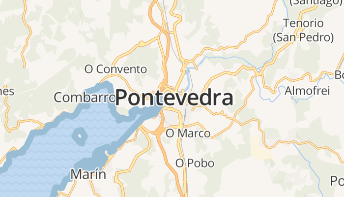 Pontevedra online kaart