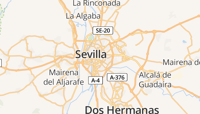 Sevilla online kaart
