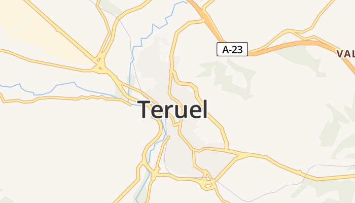 Teruel online kaart