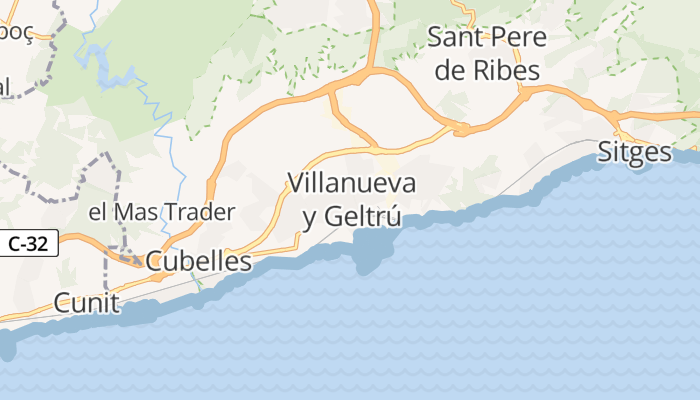 Vilanova i la Geltrú online kaart