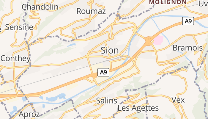 Sion online kaart