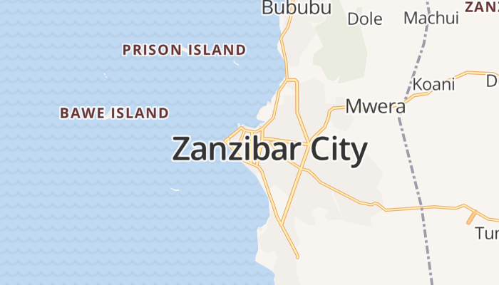 Zanzibar online kaart