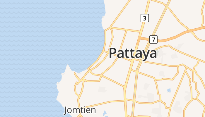 Pattaya online kaart