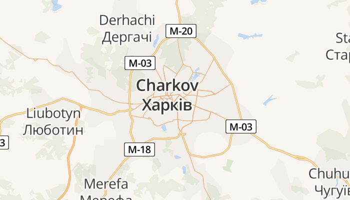 Charkov online kaart