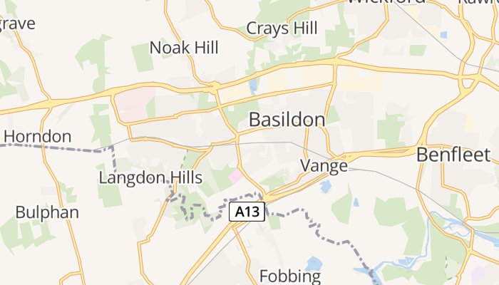 Basildon online kaart