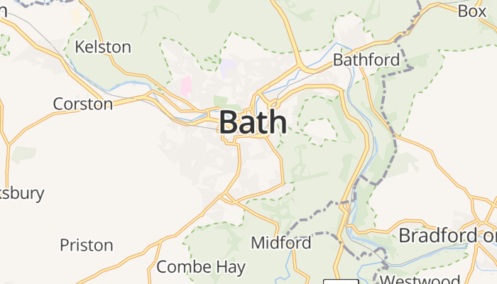 Bath online kaart