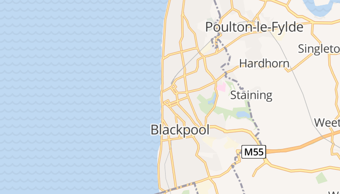 Blackpool online kaart