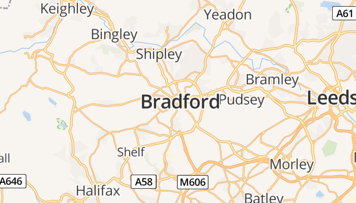 Bradford online kaart