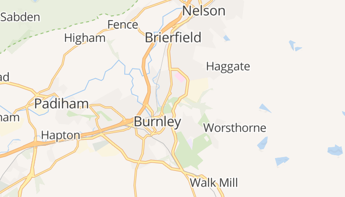 Burnley online kaart