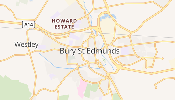 Bury St. Edmunds online kaart