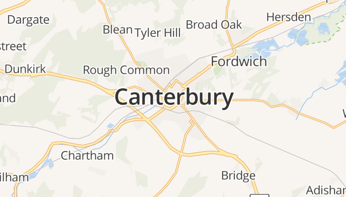 Canterbury online kaart