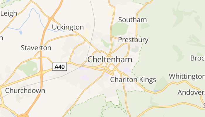 Cheltenham online kaart