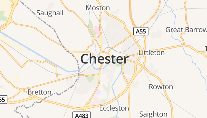 Chester online kaart