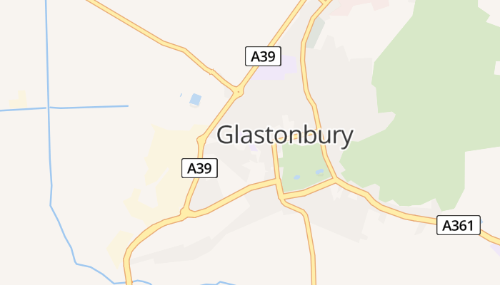 Glastonbury online kaart