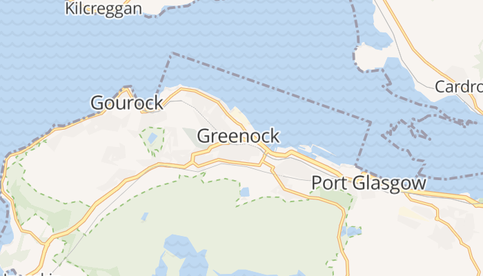Greenock online kaart