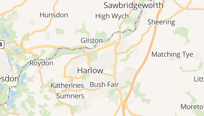 Harlow online kaart
