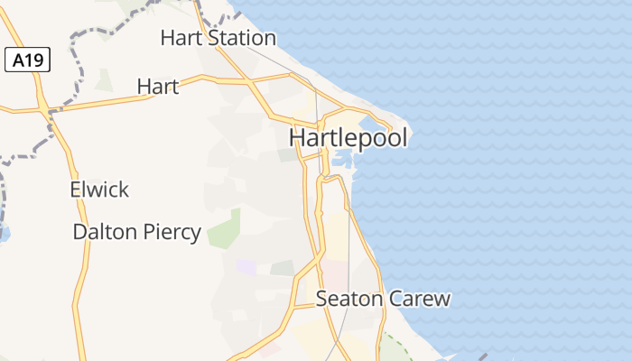 Hartlepool online kaart