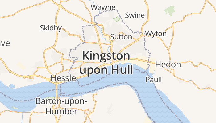 Kingston upon Hull online kaart