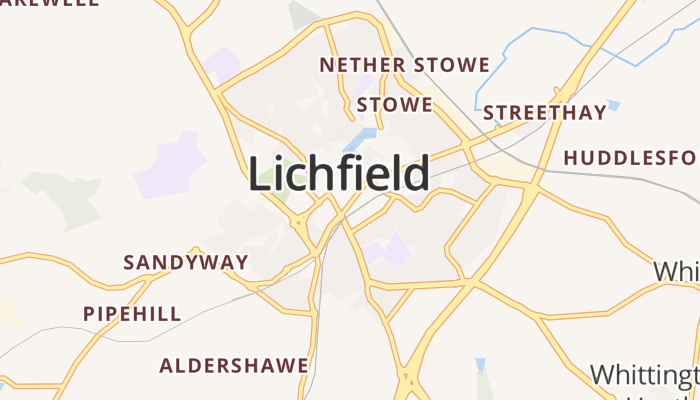 Lichfield online kaart