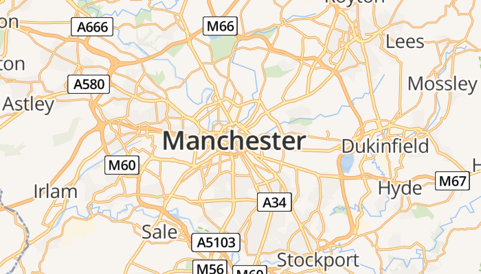 Manchester online kaart