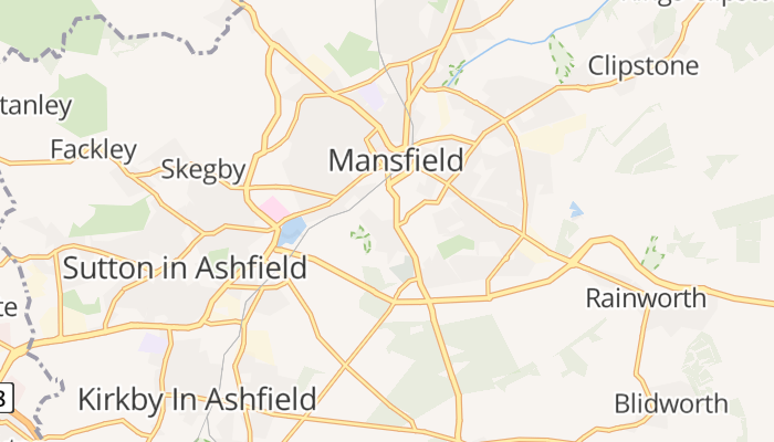 Mansfield online kaart
