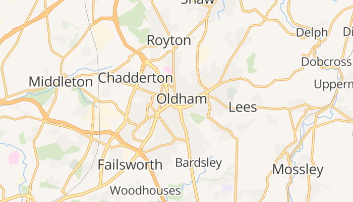 Oldham online kaart